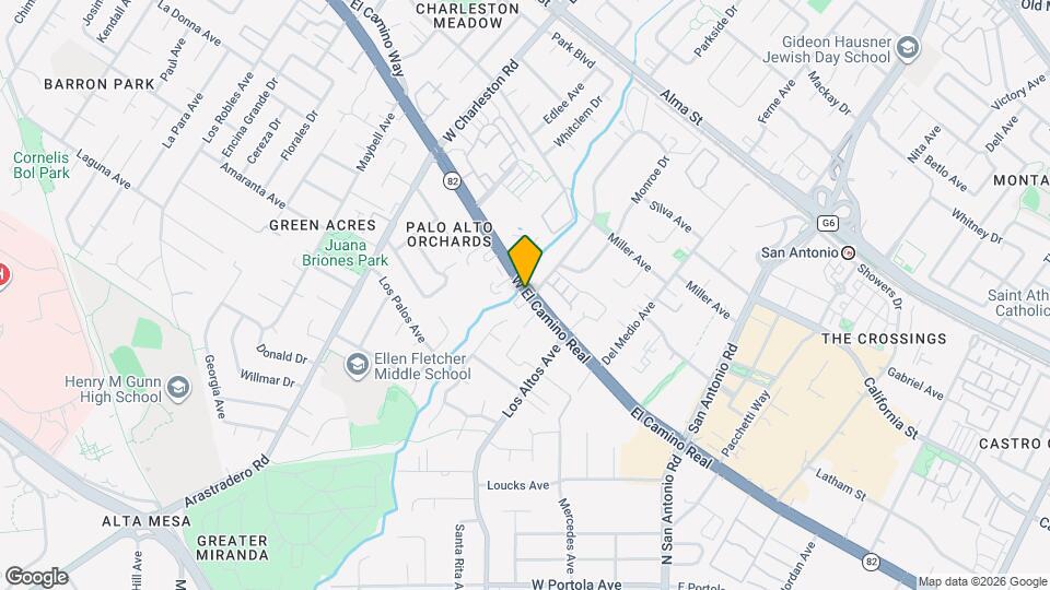 4388 W El Camino Real Mapa y Detalles de la Ubicación