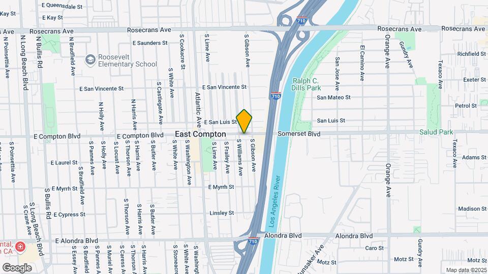 4810 E Compton Blvd Map and Location Details