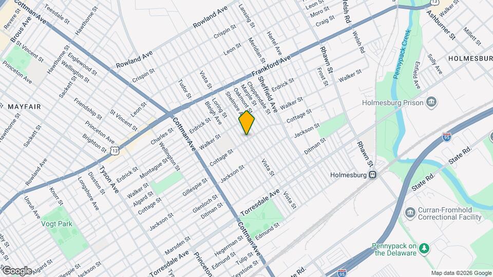 4344 Vista St Map and Location Details
