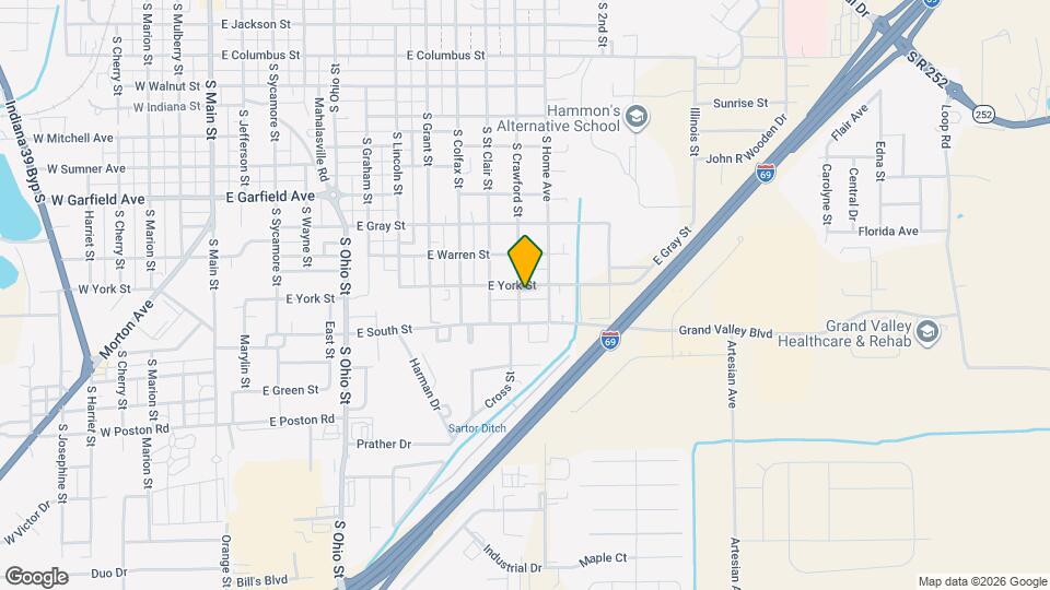 1009 E York St Map and Location Details