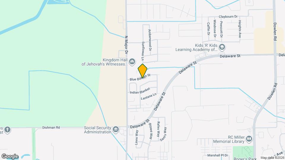 7925 Blue Bonnet St Map and Location Details