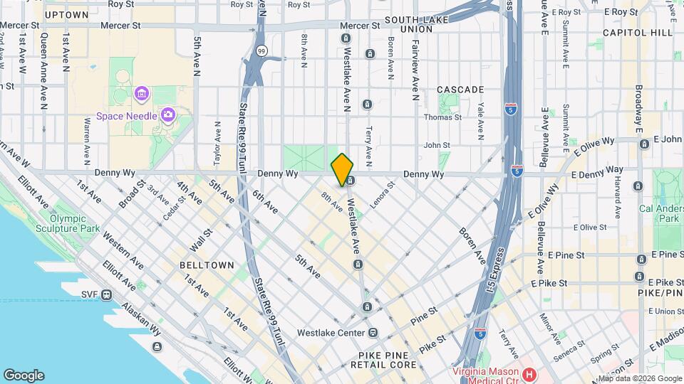 820 Blanchard St, Unit 1103 Mapa y Detalles de la Ubicación