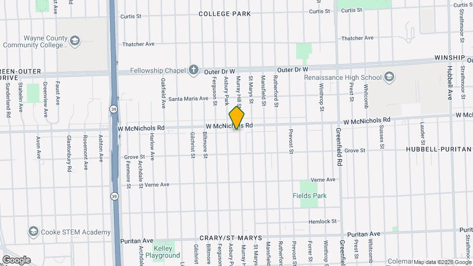 16889 Murray Hill St Mapa y Detalles de la Ubicación