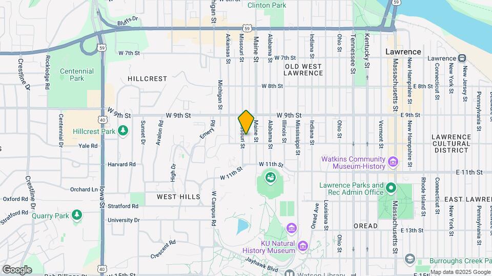 942 Missouri St Map and Location Details