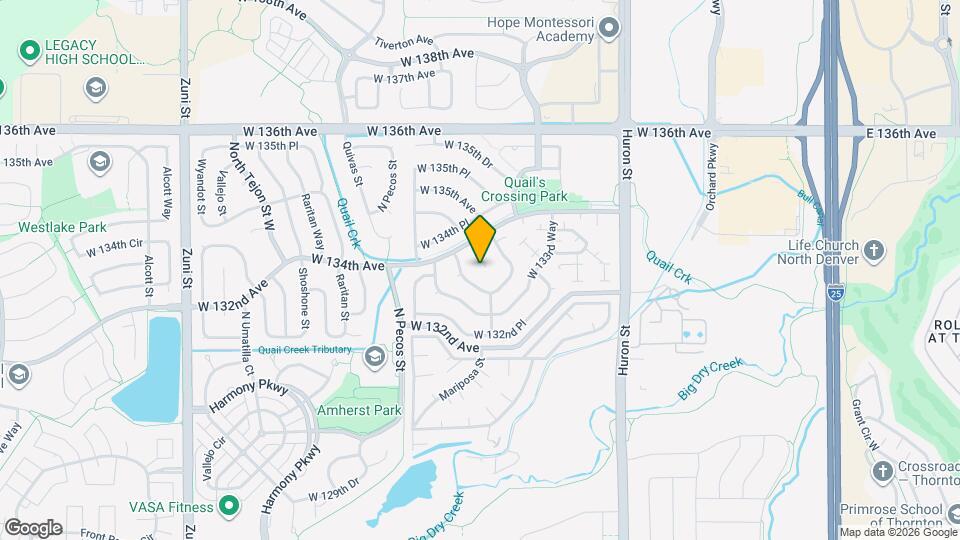 13373 Mariposa Ct Mapa y Detalles de la Ubicación