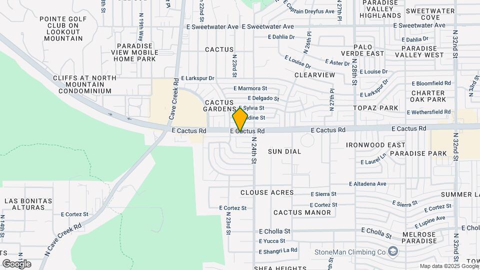 2329 E Cactus Rd Mapa y Detalles de la Ubicación