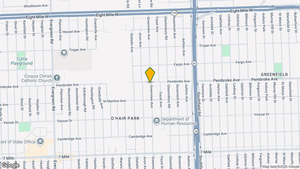 18601 Pembroke Ave Map and Location Details