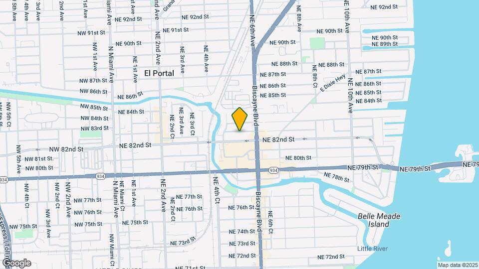 520 NE 82nd Terrace Map and Location Details