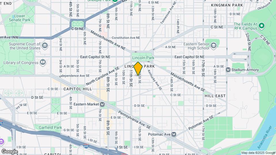 1127 Independence Ave SE Map and Location Details