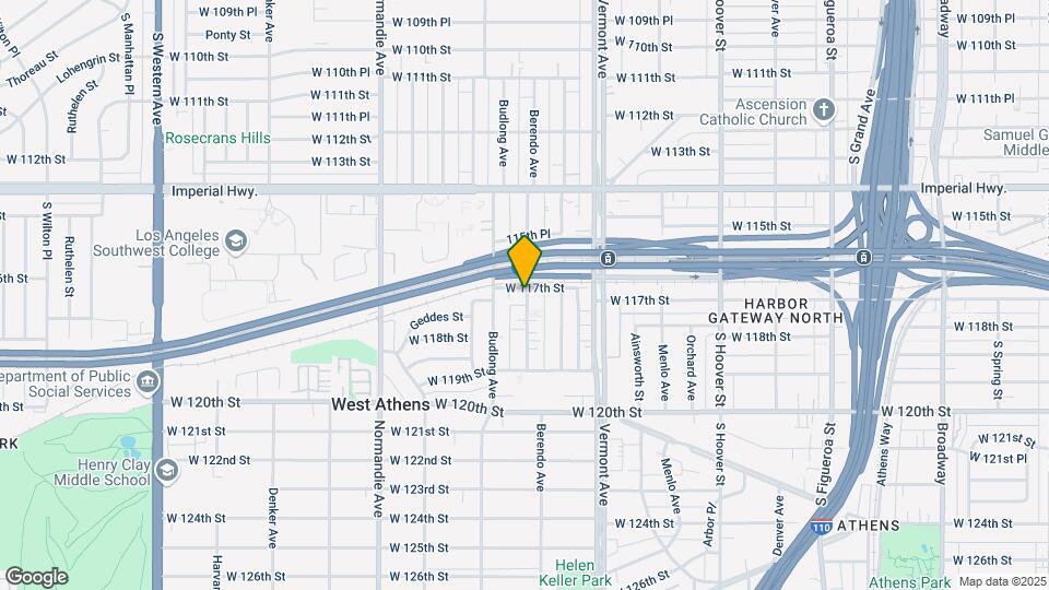 11703 Berendo Ave Mapa y Detalles de la Ubicación