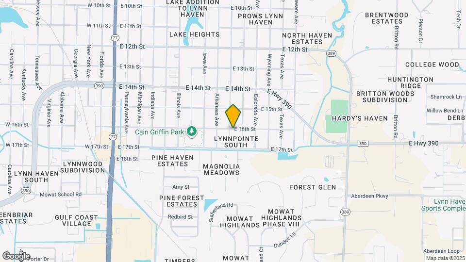 1601 Louisiana Ave Map and Location Details