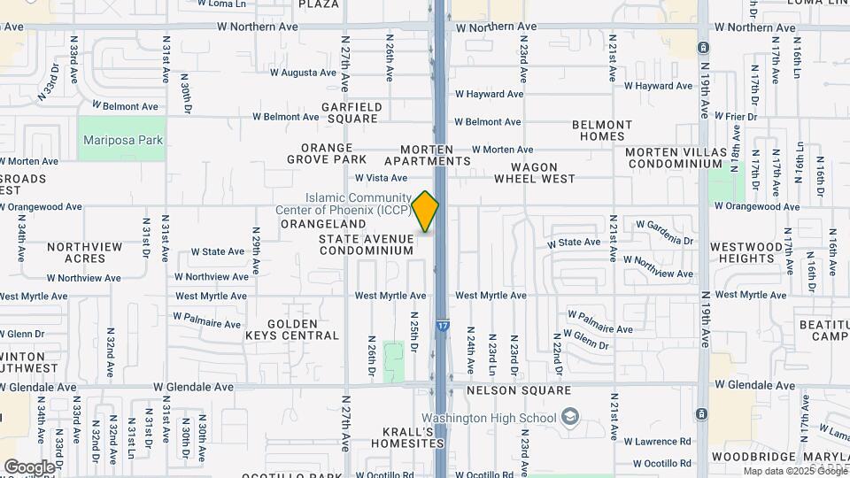 2525 W State Ave Map and Location Details