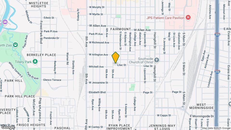 1215 Lilac St Map and Location Details