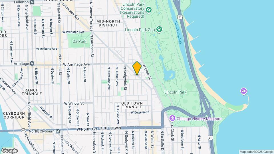 1900 N Lincoln Ave Map and Location Details