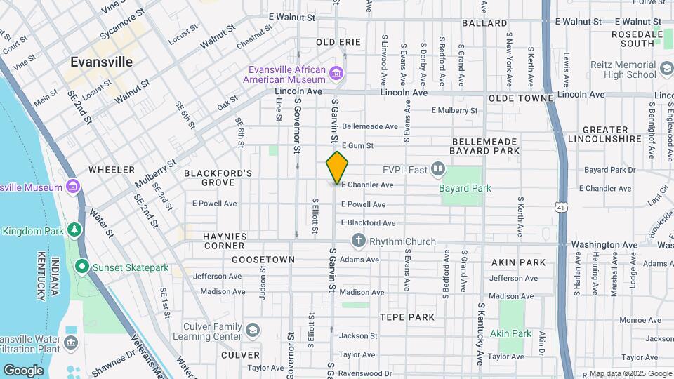 601 E Chandler Ave Mapa y Detalles de la Ubicación