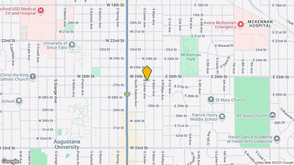 1812 S Center Ave Map and Location Details