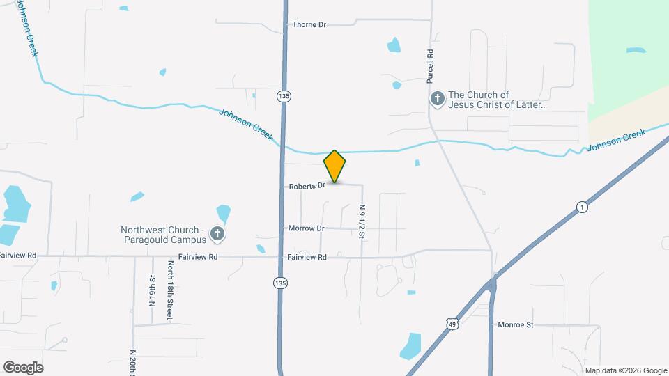 1110 Roberts Dr Map and Location Details