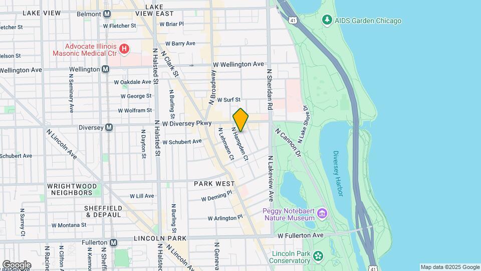 2743 N Hampden Ct, Unit 1E Mapa y Detalles de la Ubicación
