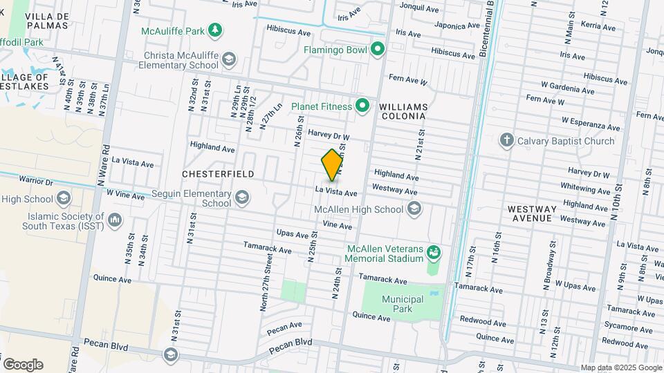 2401 La Vista Ave Map and Location Details