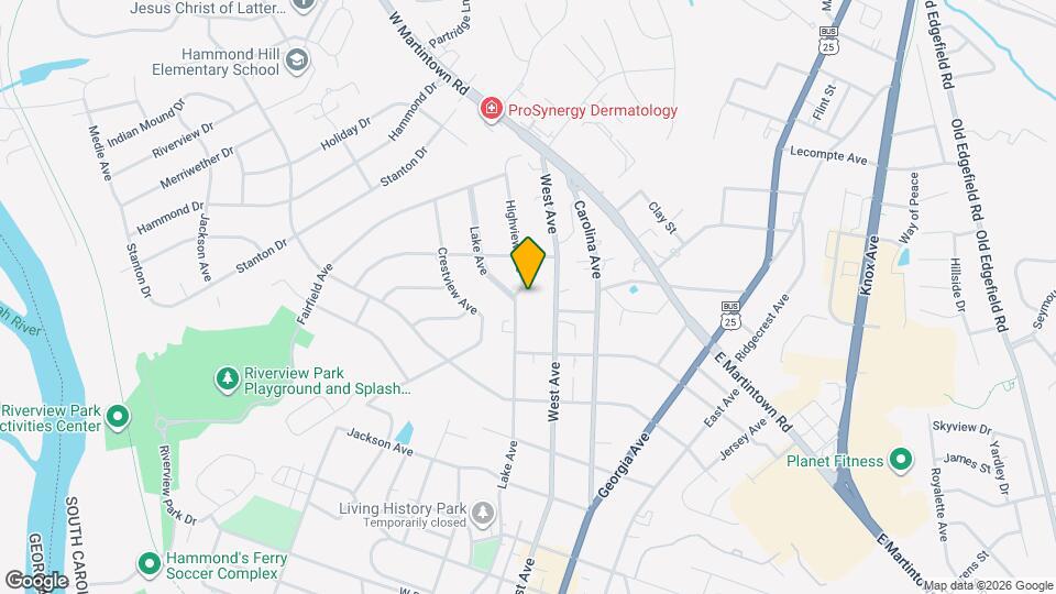 1113 Highview Ave Map and Location Details