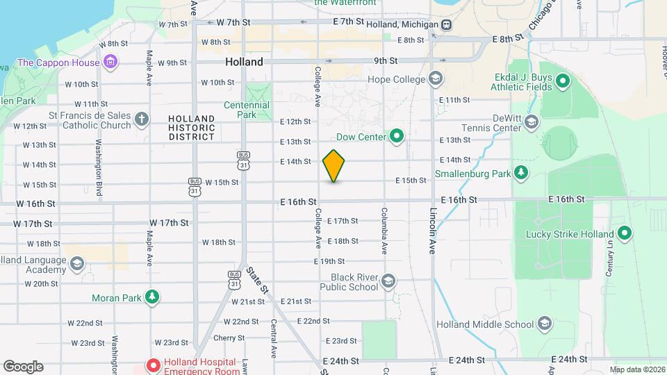 84 E. 15th Street Map and Location Details