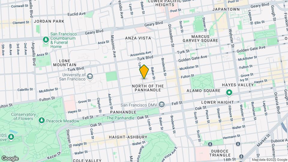 1596 Fulton St Map and Location Details