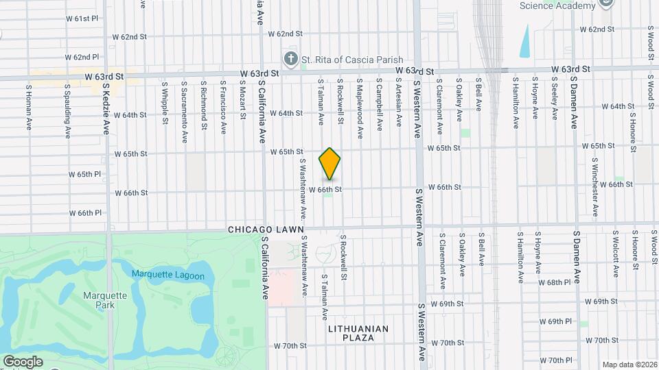 6551 S Talman Ave Map and Location Details
