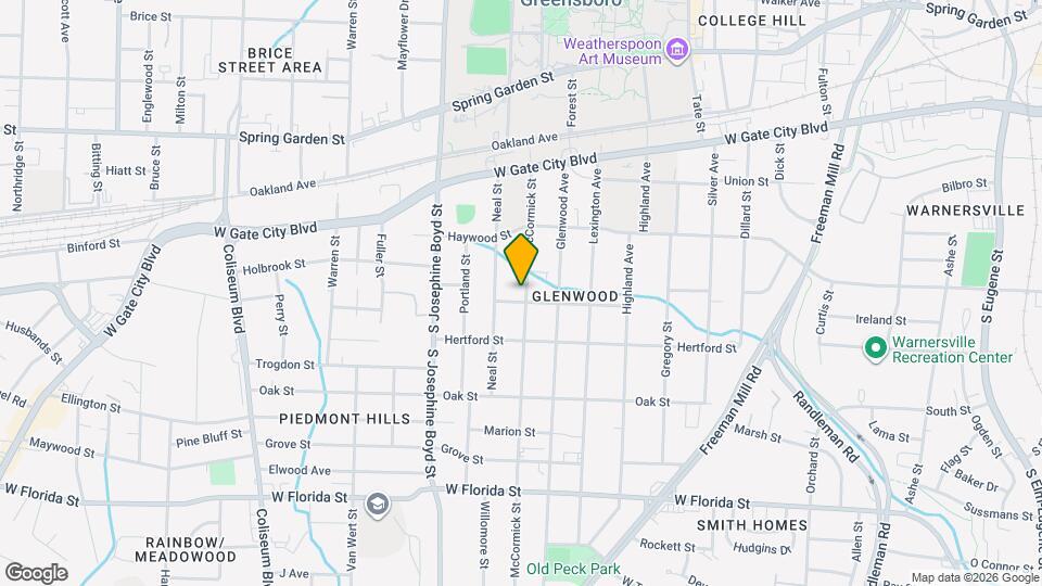 928 McCormick St, Unit 16 Map and Location Details