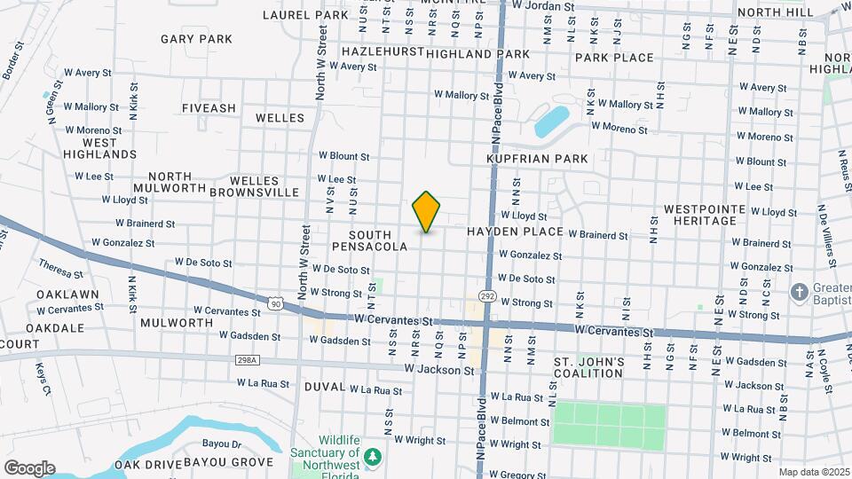 1116 N T St Map and Location Details