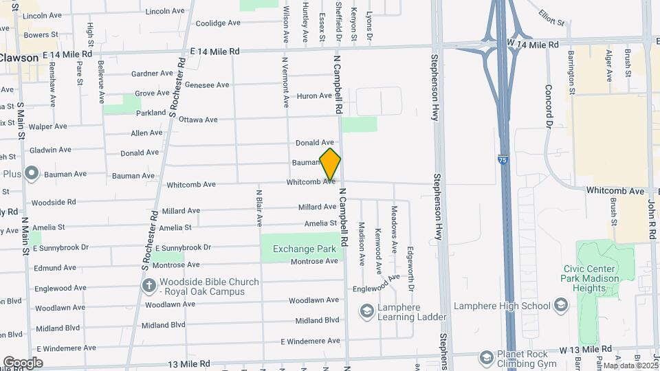 1608 Whitcomb Ave Map and Location Details