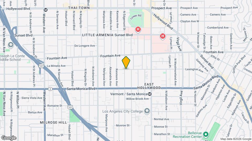 4886 Lexington Ave Map and Location Details