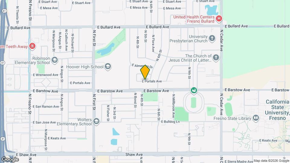 1317 E Portals Ave Map and Location Details