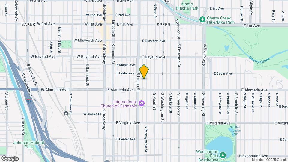 245 S Pennsylvania St Map and Location Details