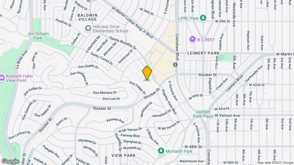 3740 Santa Rosalia Dr Map and Location Details