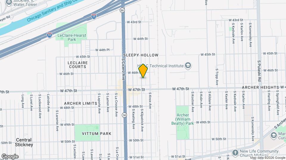 4623 S Kilpatrick Ave Map and Location Details