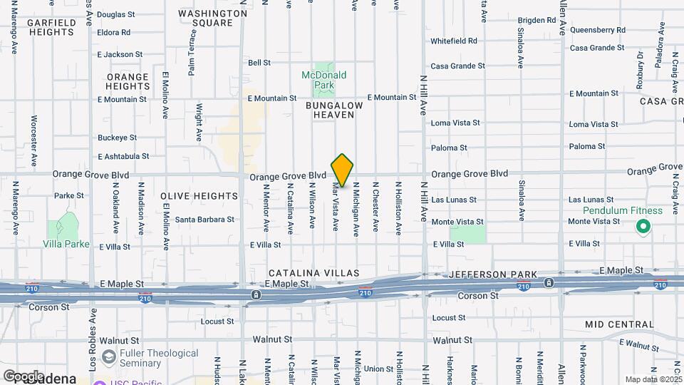 628 N Mar Vista Ave Map and Location Details
