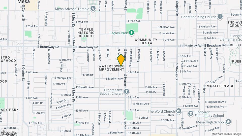 545 S Bellview Map and Location Details