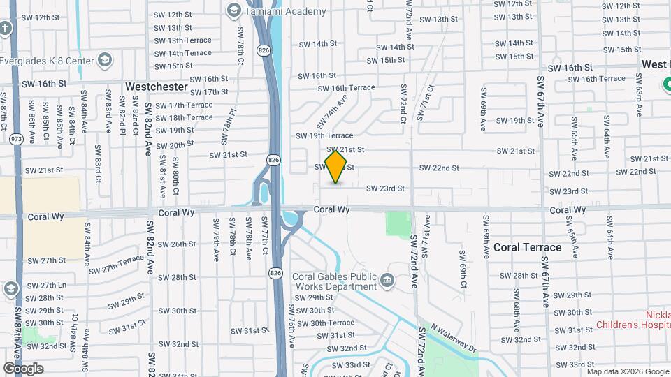 7437 SW 23rd St Map and Location Details