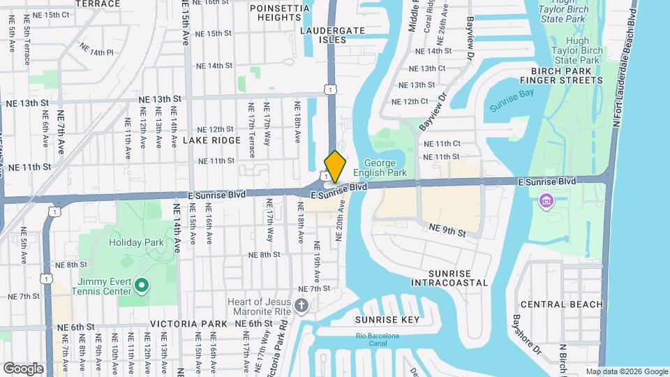 1100 N Federal Hwy, Unit 2 Map and Location Details