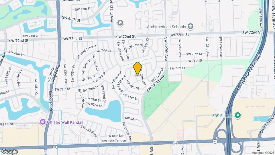 7805 SW 129th Ct Map and Location Details