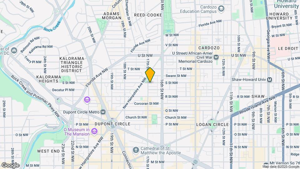 1634 S St NW Mapa y Detalles de la Ubicación