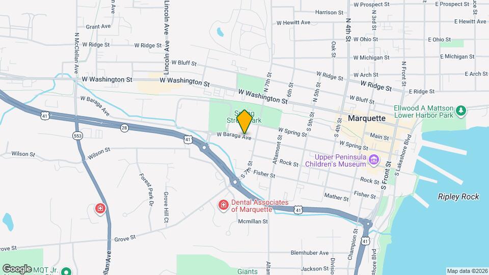 619 W Baraga Ave Map and Location Details