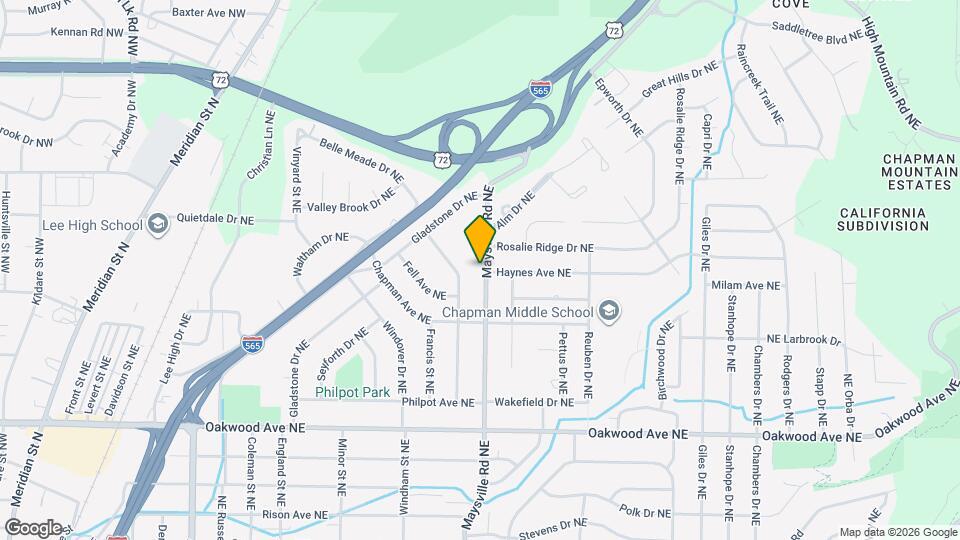 2213 Maysville Rd NE Map and Location Details