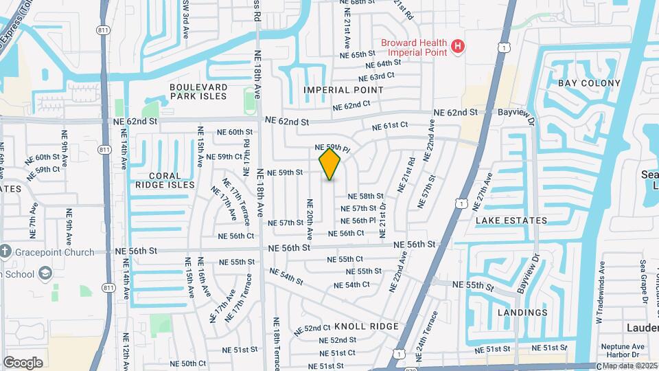 5807 NE 21st Ave Map and Location Details