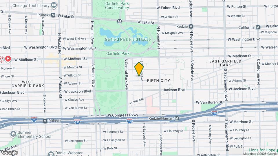 3508 W Adams St, Unit 2 Map and Location Details