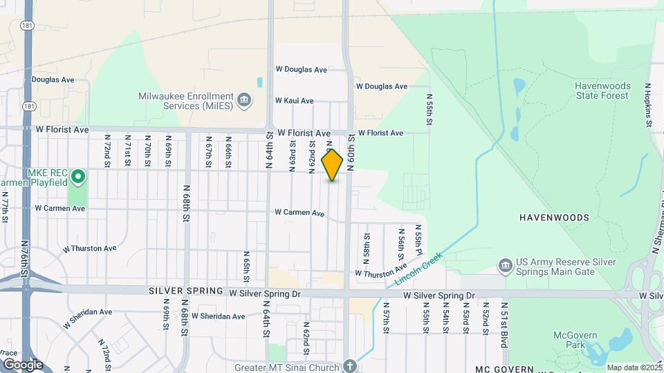5858 N 61st St Map and Location Details
