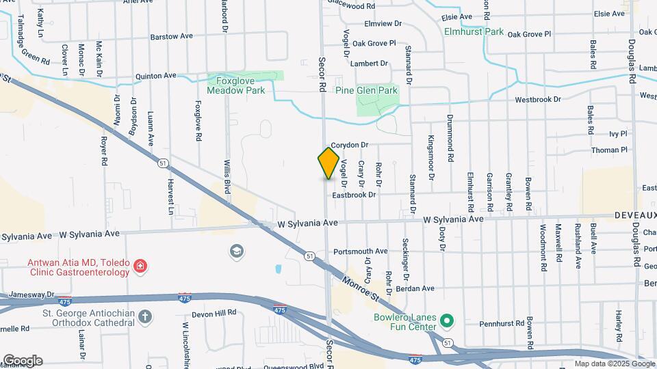 4114 Secor Rd-Unit -Apartment A front Map and Location Details