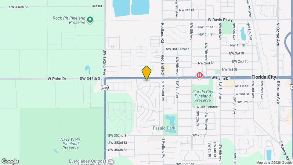 19109 SW 344th Ter Map and Location Details