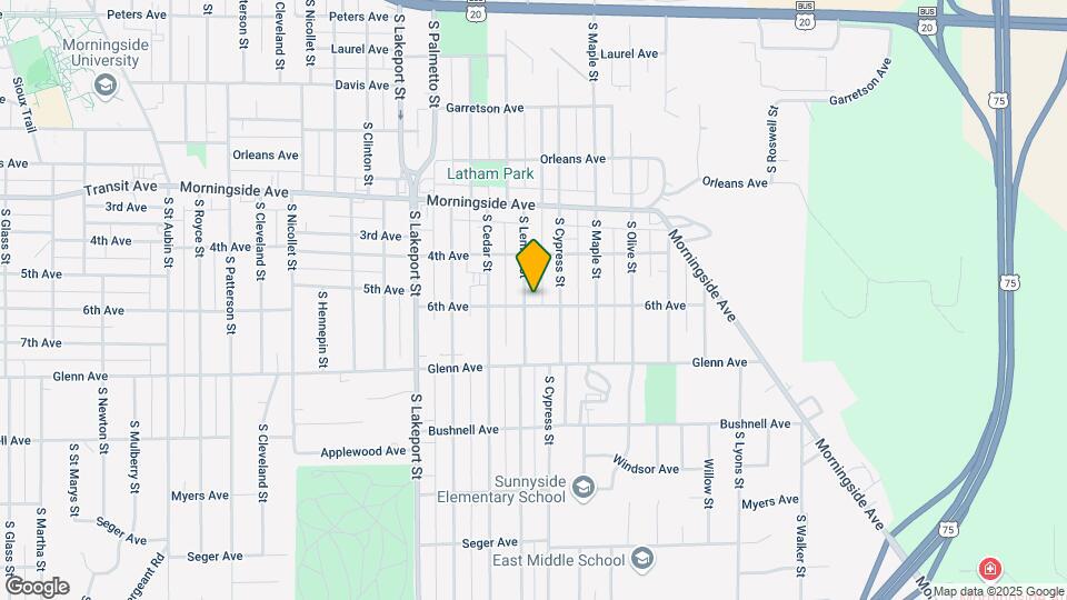 2220 S Lemon St Mapa y Detalles de la Ubicación