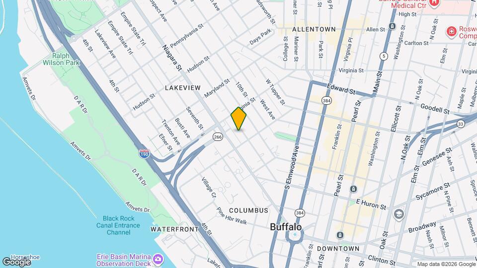 142 Prospect Ave, Unit Upper Mapa y Detalles de la Ubicación